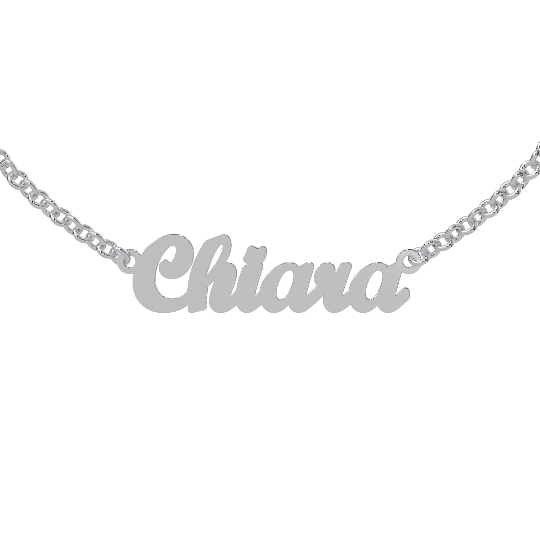 Collana con nome personalizzato.