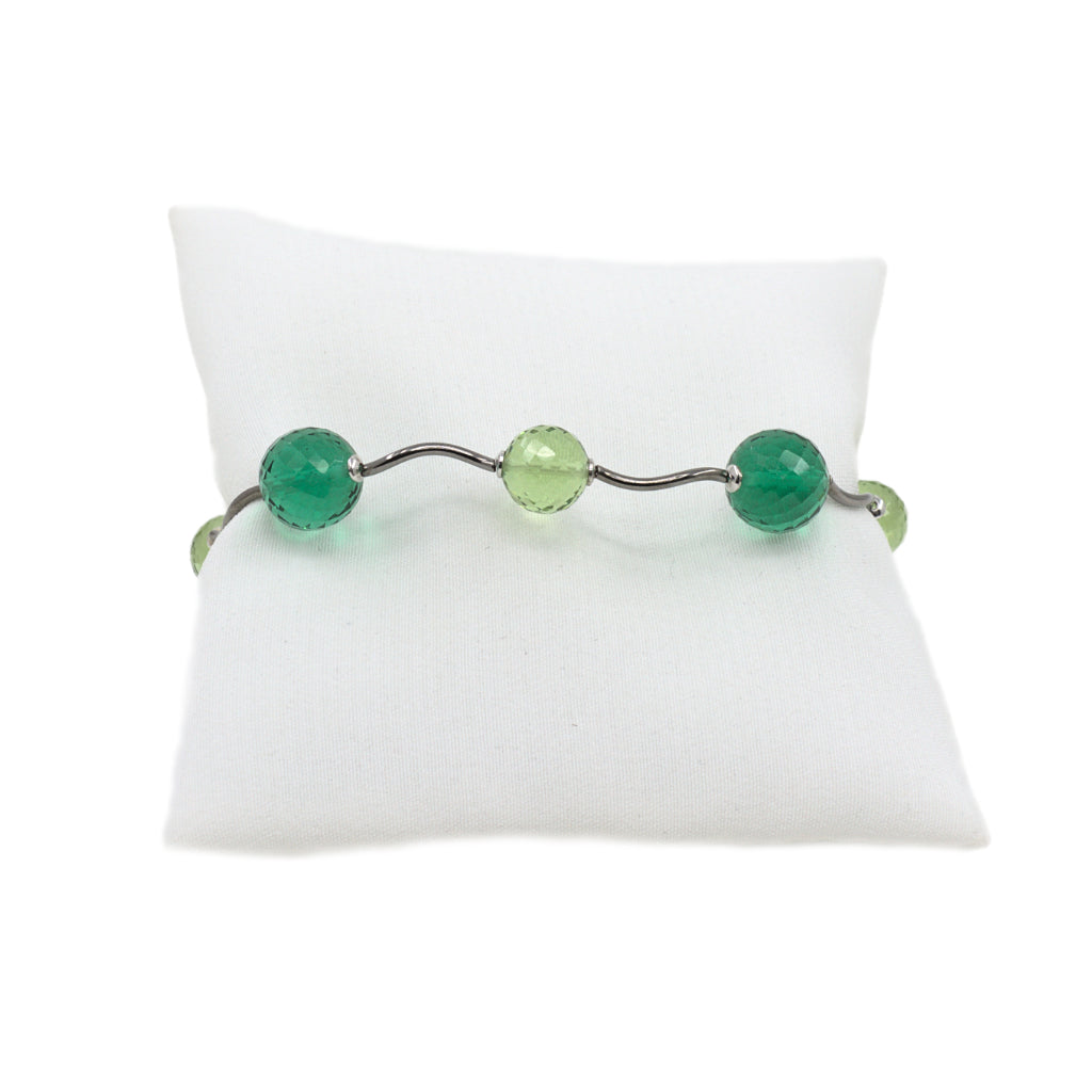 Bracciale onde verde - Mathis & Co.