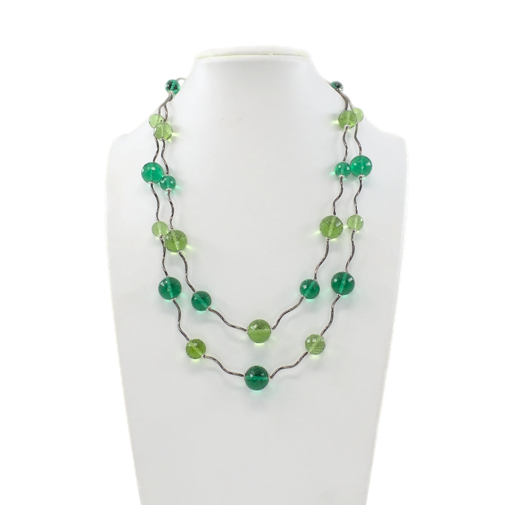 Collana onde verde - Mathis & Co.