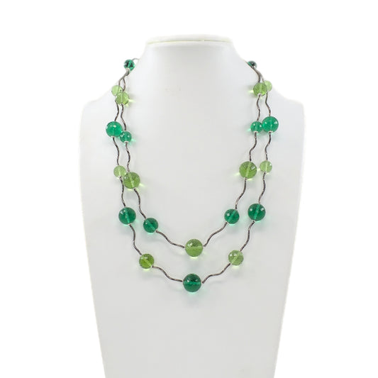 Collana onde verde - Mathis & Co.