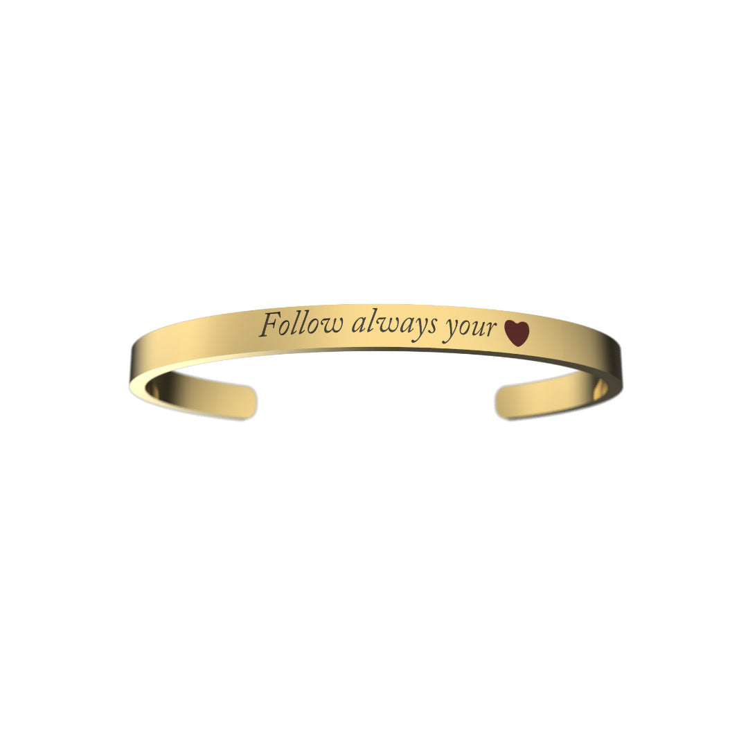 Bracciale "Follow always your heart".